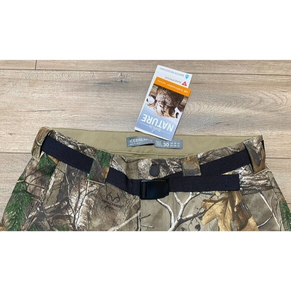 Icebreaker IKA Real Tree XTRA Mens 30X32 BELTED Wool Camo Cargo Hunting Pants - Picture 4 of 13